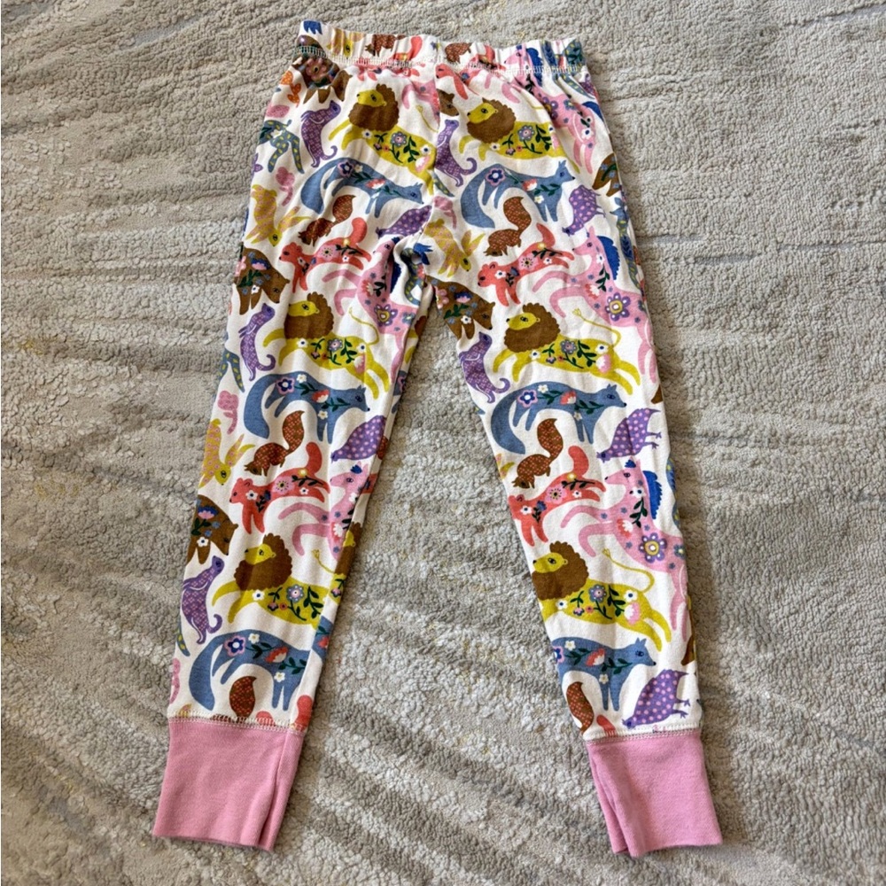 Mini Boden Multicolor Animal Print Pajama Pants